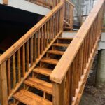 Custom Exterior Wooden Staircase